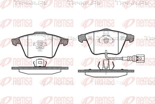 Тормозные колодки Remsa передние для Audi A6 allroad II (C6) 2006-2011. Артикул 0964.32