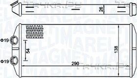 Радиатор отопителя (печки) Magneti Marelli. Артикул 350218497000