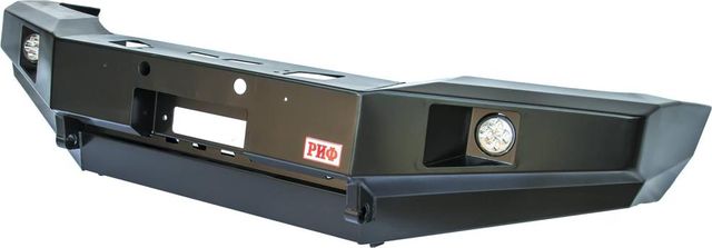 Бампер силовой РИФ передний c доп. фарами без защитной дуги для Nissan Patrol Y61 2004-2010. Артикул RIFY61-10356-04