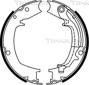 Тормозные колодки (стояночная тормозная система) FIT задние для Hyundai Sonata IV (EF) 1998-2004. Артикул FT2100