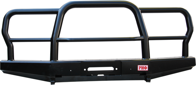 Бампер силовой РИФ передний усиленный с трубной защитной дугой для УАЗ Hunter 2003-2026. Артикул RIF469-10603
