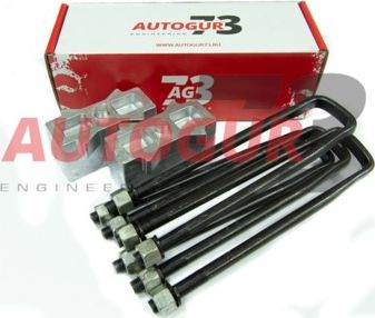 Лифт-комплект Autogur73 рессора-мост 60 мм для УАЗ 452, 2206, 3741 1965-2026, на 1 мост, алюминий. Артикул РМ-452 60мм AL