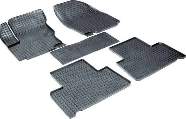 Коврики резиновые Seintex с узором сетка для салона Ford Galaxy II 2006-2015. Артикул 00367