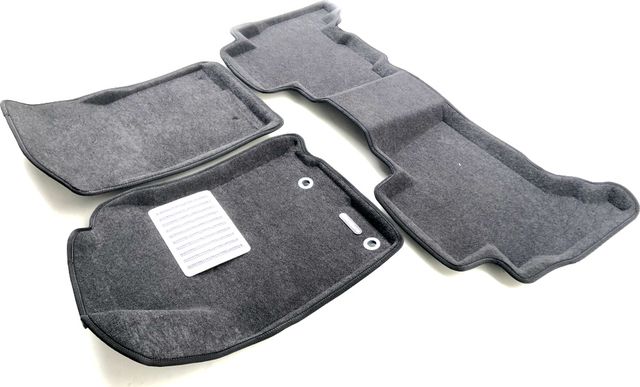 Коврики текстильные Euromat 3D Lux для салона Toyota Land Cruiser Prado 150 рестайлинг 2013-2017 Темно-серые. Артикул EM3D-005120G