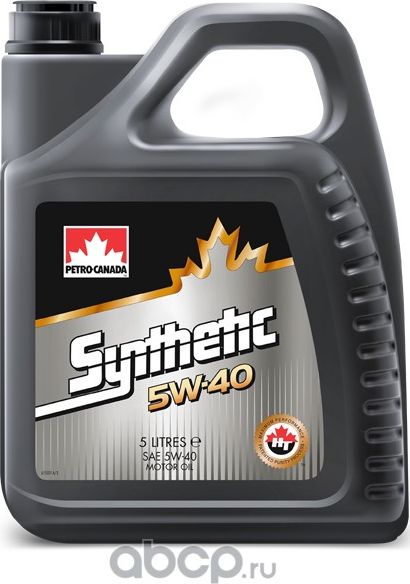 Масло моторное PETRO-CANADA PC EUROPE SYNTHETIC 5W40 5L PCESY54C20. Артикул PCESY54C20