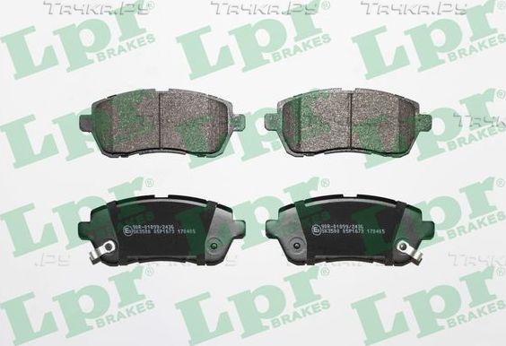 Тормозные колодки LPR передние для Suzuki Baleno II 2016-2026. Артикул 05P1673