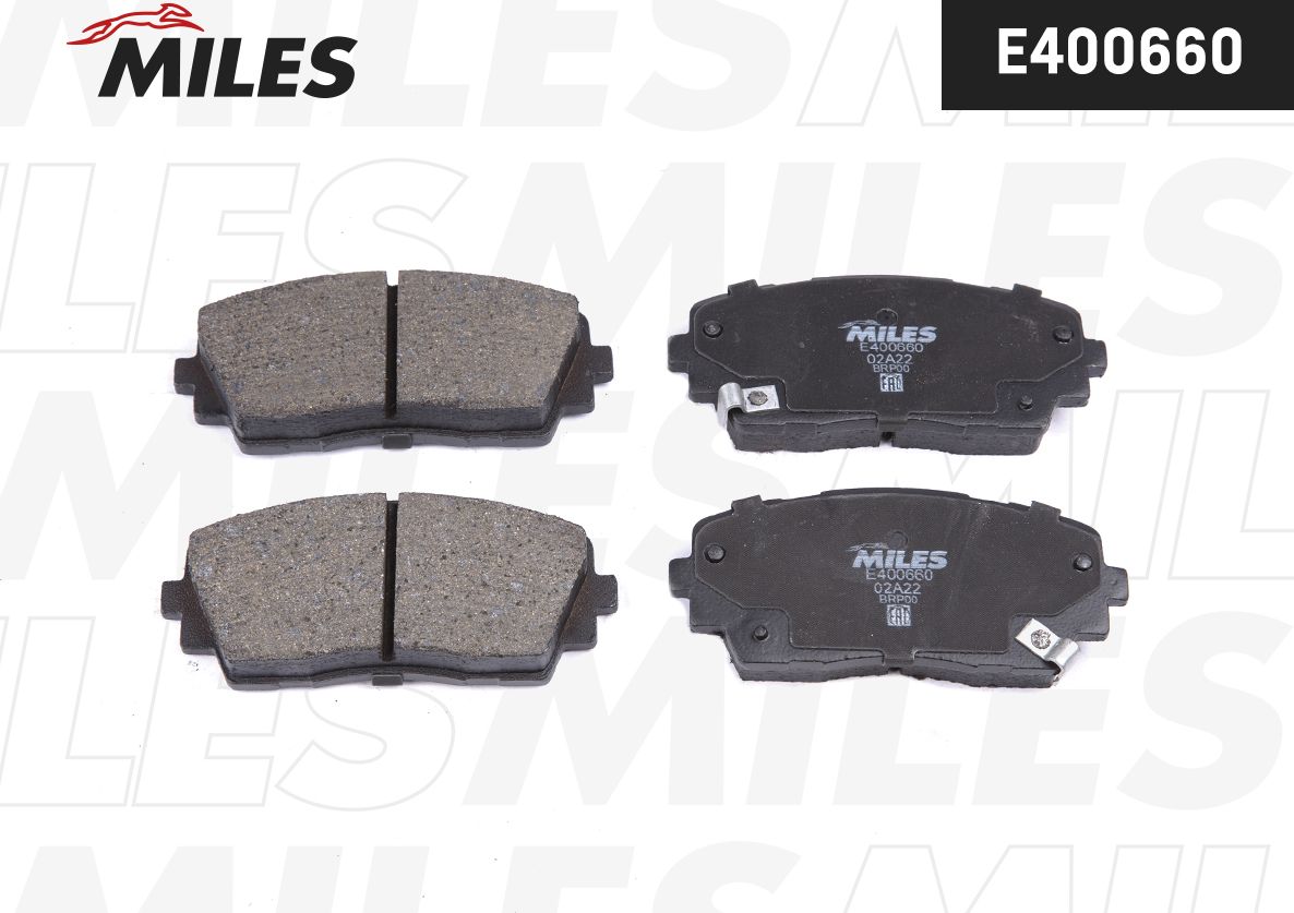 Тормозные колодки Miles (Low-Metallic). Артикул E400660