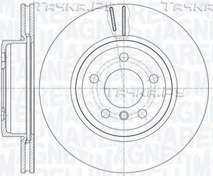 Тормозной диск Magneti Marelli передний для BMW X3 I (E83) 2003-2011. Артикул 361302040468