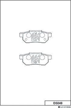 Тормозные колодки MK Kashiyama. Артикул D5049