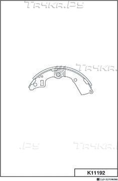 Тормозные колодки MK Kashiyama. Артикул K11192