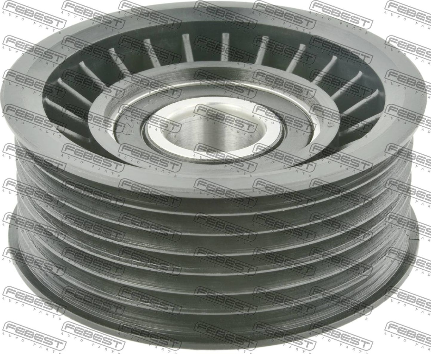 Натяжной ролик (натяжитель) приводного поликлинового ремня Febest. Артикул 1787-Q7