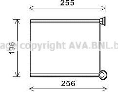 Радиатор отопителя (печки) AVA. Артикул CN6281