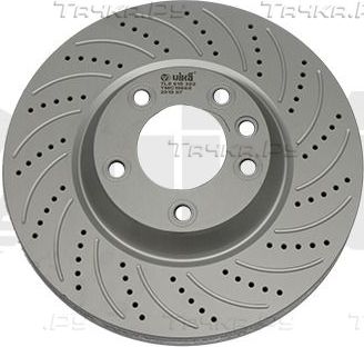 Тормозной диск Vika передний для Audi Q7 I (4L) 2006-2015. Артикул 66151716901
