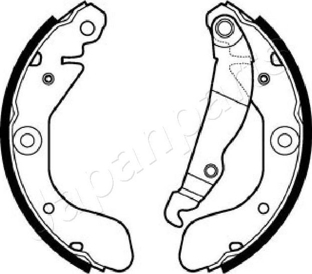 Тормозные колодки Japanparts. Артикул GF-W10AF