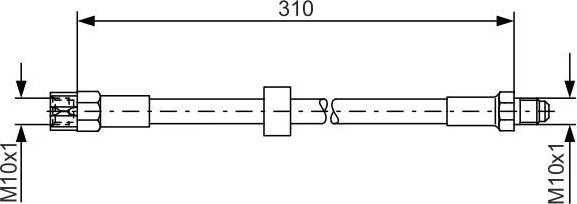 Тормозной шланг Bosch. Артикул 1 987 476 128
