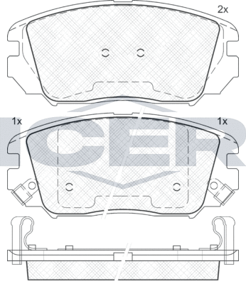 Тормозные колодки Icer. Артикул 181745