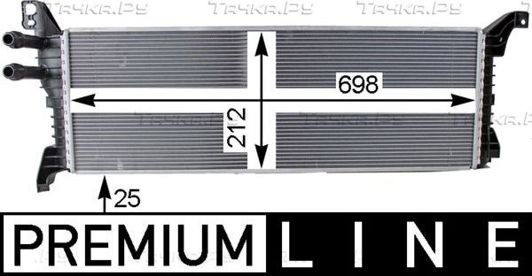 Радиатор низкотемпературный Mahle Premium для Volkswagen Multivan T6 2015-2026. Артикул CIR 9 000P