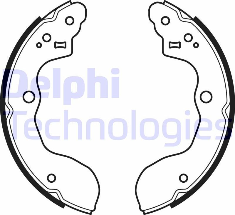 Тормозные колодки Delphi. Артикул LS2071