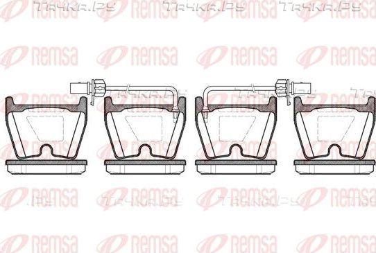 Тормозные колодки Remsa передние для Audi A6 allroad I (C5) 2002-2005. Артикул 0896.02