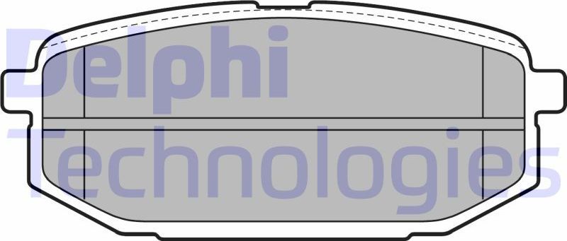 Тормозные колодки Delphi. Артикул LP2088