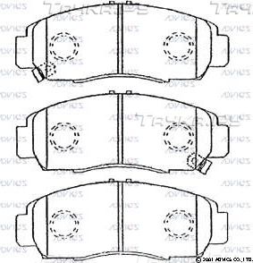 Тормозные колодки Advics передние для Honda Accord IX 2012-2026. Артикул SN431P