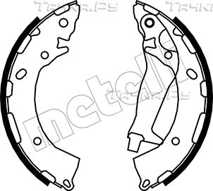 Тормозные колодки Metelli задние для Kia Rio IV 2017-2026. Артикул 53-0189