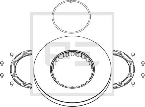Тормозной диск PE Automotive. Артикул 146.211-00A