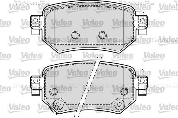 Тормозные колодки Valeo. Артикул 601688