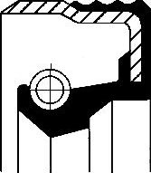 Сальник ступицы Corteco (FPM (Fluor-Kautschuk)). Артикул 01033415B