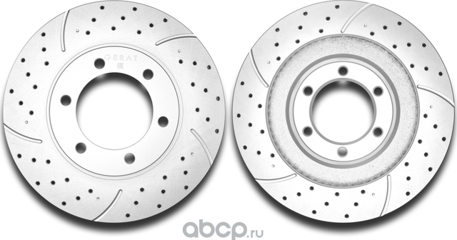 Тормозной диск Gerat DSK-F042P (передний) Platinum Gerat. Артикул DSKF042P
