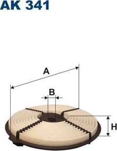 Воздушный фильтр Filtron для Toyota Sprinter VI (E90) 1987-1989. Артикул AK 341