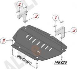 Защита Alfeco для картера Infiniti FX 35, 45 2003-2008. Артикул ALF.29.09