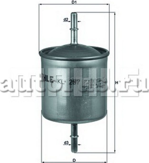 Топливный фильтр Mahle. Артикул KL 257