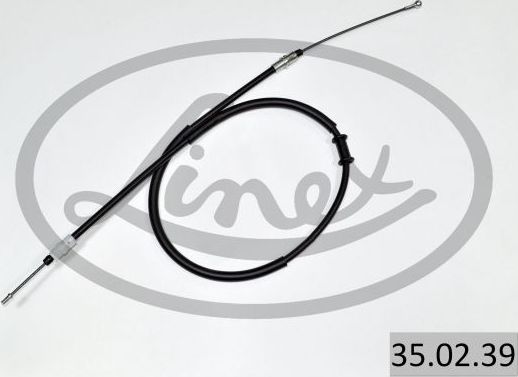 Трос ручника (тросик ручного тормоза) Linex. Артикул 35.02.39