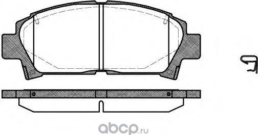 КОЛОДКИ ТОРМОЗНЫЕ ДИСКОВЫЕ /КОМПЛЕКТ 4 ШТ/ TOYOTA (Remsa). Артикул 042702