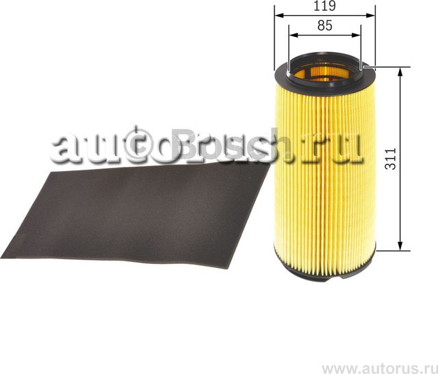 Фильтр воздушный (Bosch). Артикул 1457433336