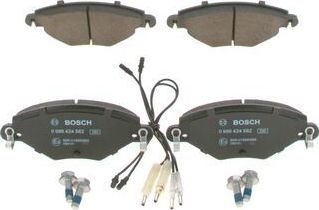 Тормозные колодки Bosch (Low-Metallic) передние для Citroen C5 I 2001-2008. Артикул 0 986 424 582