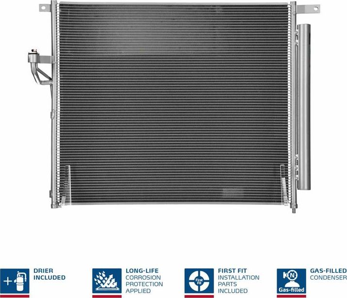 Радиатор кондиционера (конденсатор) Nissens (алюминий). Артикул 940266
