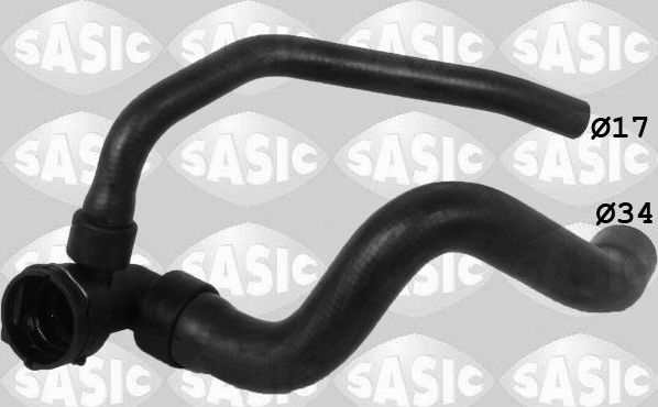 Патрубок радиатора (системы охлаждения) Sasic левый нижний для Opel Astra J 2009-2015. Артикул 3406275