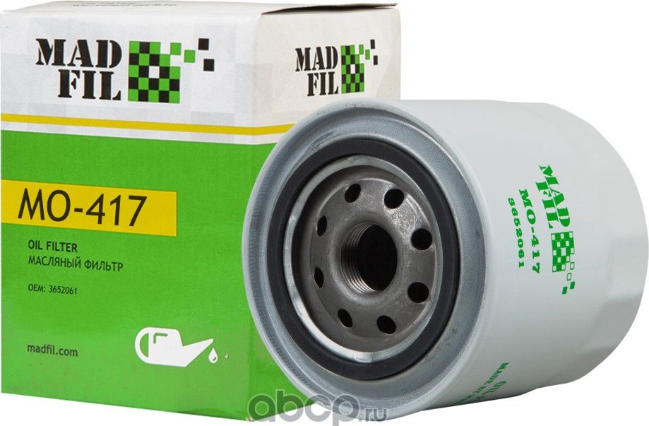 ФИЛЬТР МАСЛЯНЫЙ MAZDA 3652061 (Madfil). Артикул MO417