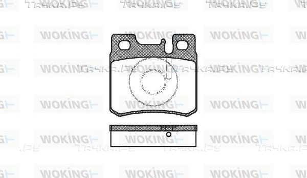 Тормозные колодки Woking. Артикул P3823.20