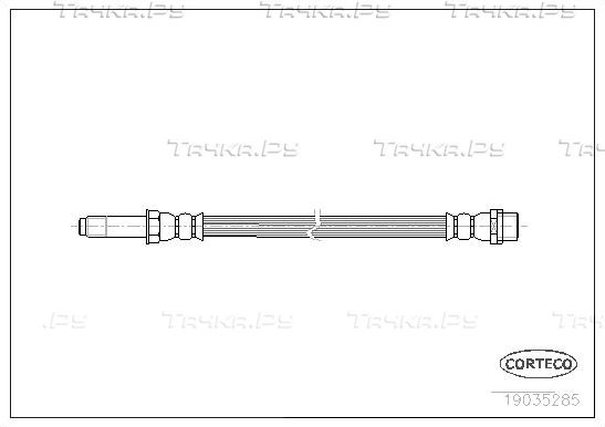 Тормозной шланг Corteco передний/задний для Mercedes-Benz Sprinter 903 1995-2006. Артикул 19035285