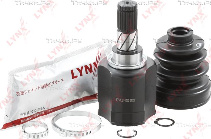 Шрус внутренний (граната) LYNXauto передний левый для Nissan Micra K12 2009-2010. Артикул CI-1033