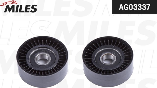 Натяжной ролик (натяжитель) приводного поликлинового ремня Miles для Ford Galaxy I 1995-2006. Артикул AG03337