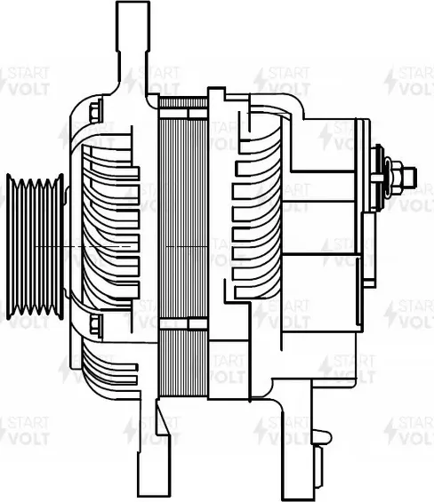 Генератор StartVOLT для Mitsubishi Lancer X 2008-2017. Артикул LG 1108