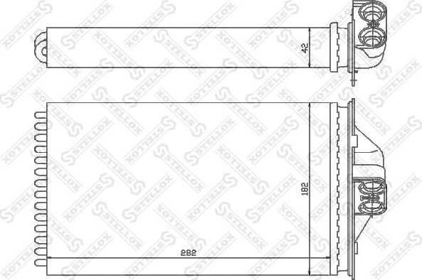 Радиатор отопителя (печки) Stellox. Артикул 10-35089-SX