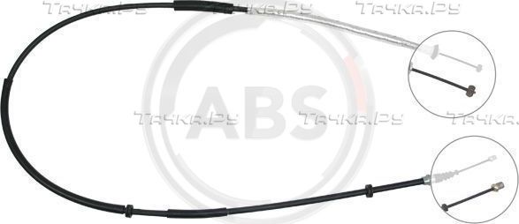 Трос ручника (тросик ручного тормоза) ABS. Артикул K18137