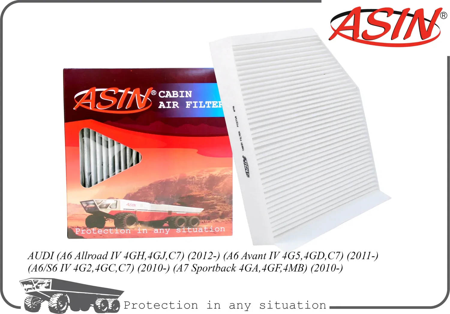 Фильтр салонный (Asin). Артикул ASINFC2718