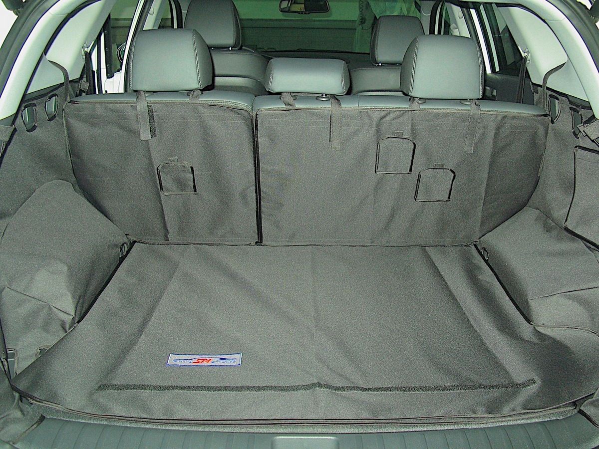 Защитный чехол AUTOSMSTUDIO "Maxi" в багажник автомобиля для Hyundai Tucson 03.2015-06.2021, черный. Артикул TP-H7TCS-MAXI-BL