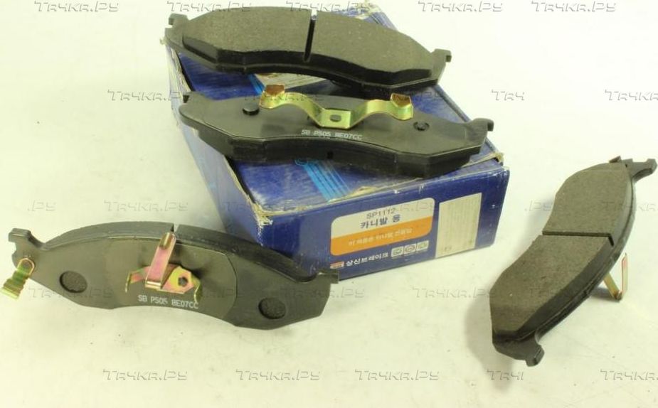 Тормозные колодки Sangsin Hi-Q передние для Jeep Cherokee II (XJ) 1984-2001. Артикул SP1112